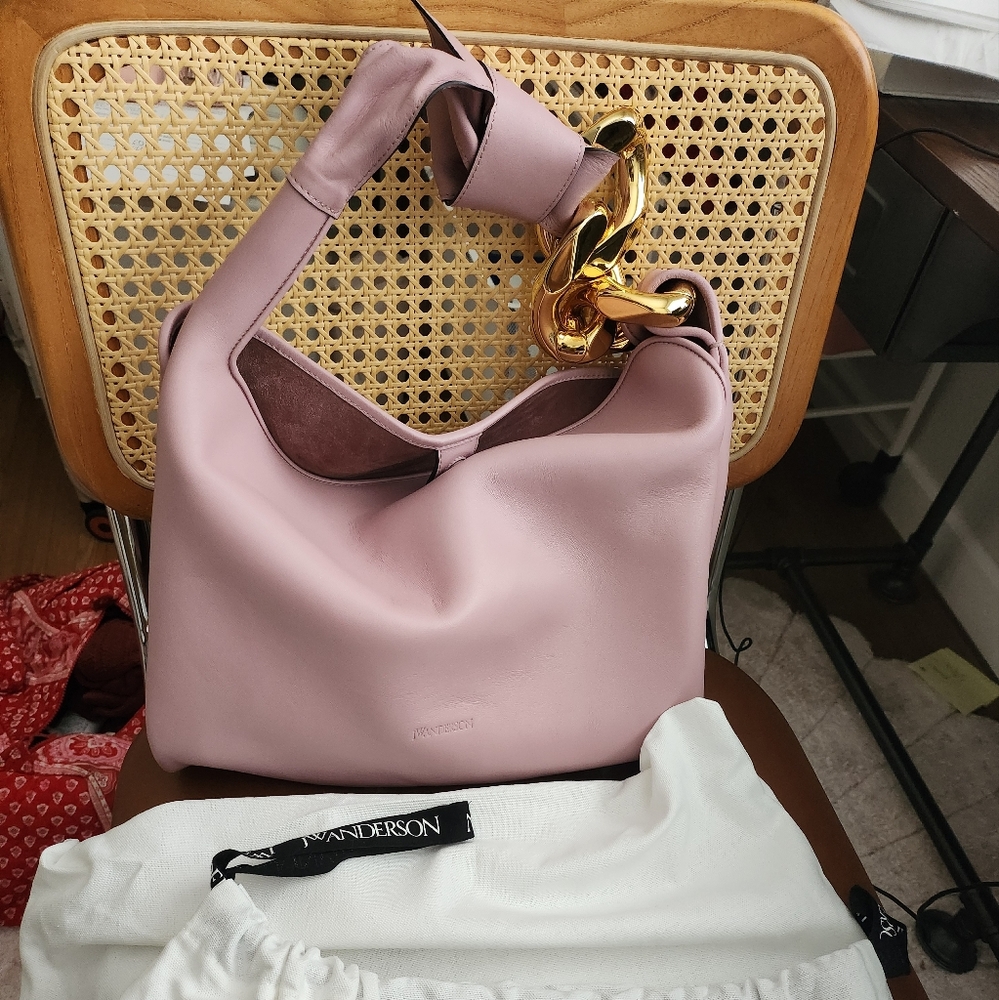 Jw Anderson small chain pink bag